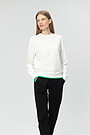 Stretch cotton sweatshirt 1 | WHITE | Audimas