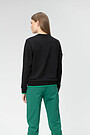 Stretch cotton sweatshirt 3 | BLACK | Audimas