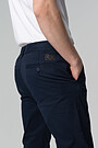 Tapered fit cotton chino pants 3 | BLUE | Audimas
