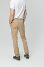 Tapered fit cotton chino pants 2 | BROWN/BORDEAUX | Audimas