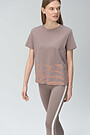 Stretch cotton tee with print 1 | GREY/MELANGE | Audimas