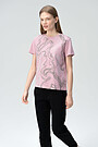 Stretch cotton tee with print 1 | RED/PINK | Audimas
