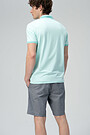 Stretch cotton polo shirt 2 | BLUE | Audimas