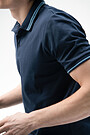Stretch cotton polo shirt 3 | BLUE | Audimas