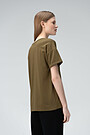 Oversized soft touch modal tee 2 | GREEN/ KHAKI / LIME GREEN | Audimas