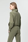Soft touch modal zip-throug hoodie 2 | GREEN/ KHAKI / LIME GREEN | Audimas
