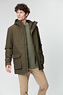 Lengthened jacket with Thermore thermal insulation 1 | GREEN/ KHAKI / LIME GREEN | Audimas