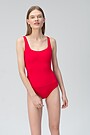 Mesh inset one-piece swimsuit 1 | RED/PINK | Audimas