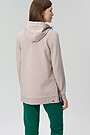 Lengthened stretch cotton zip-through jacket 3 | BROWN | Audimas