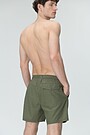 Short length beach shorts 2 | GREEN/ KHAKI / LIME GREEN | Audimas