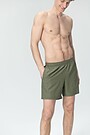 Short length beach shorts 1 | GREEN/ KHAKI / LIME GREEN | Audimas