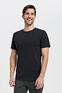 Organic cotton crew-neck T-shirt 1 | BLACK | Audimas