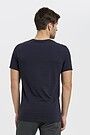 Organic cotton crew-neck T-shirt 2 | DARK NAVY | Audimas
