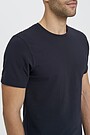 Organic cotton crew-neck T-shirt 3 | DARK NAVY | Audimas