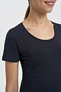 Organic cotton crew-neck T-shirt 3 | DARK NAVY | Audimas