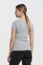 Organic cotton crew-neck T-shirt 2 | GREY/MELANGE | Audimas