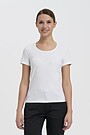 Organic cotton crew-neck T-shirt 1 | WHITE | Audimas