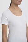 Organic cotton crew-neck T-shirt 3 | WHITE | Audimas