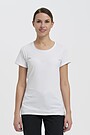 Organic cotton crew-neck relaxed fit T-shirt 1 | WHITE | Audimas