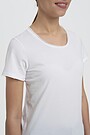 Organic cotton crew-neck relaxed fit T-shirt 3 | WHITE | Audimas