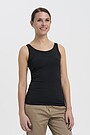 Organic cotton tank top 1 | BLACK | Audimas