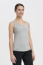 Organic cotton tank top 1 | GREY/MELANGE | Audimas