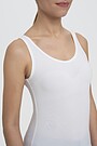 Organic cotton tank top 3 | WHITE | Audimas