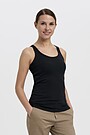 Organic cotton tank top 1 | BLACK | Audimas