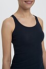 Organic cotton tank top 3 | DARK NAVY | Audimas