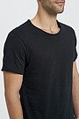 Organic cotton crew-neck relaxed fit T-shirt 3 | BLACK | Audimas