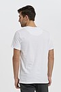 Organic cotton crew-neck relaxed fit T-shirt 2 | WHITE | Audimas