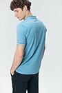 Stretch cotton polo shirt 2 | BLUE | Audimas