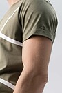 Soft touch modal tee with print 3 | GREEN/ KHAKI / LIME GREEN | Audimas