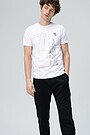 Soft touch modal tee with print 1 | WHITE | Audimas