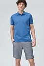 Mercerized cotton polo shirt 1 | BLUE | Audimas