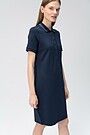 Soft surface modal polo dress 1 | BLUE | Audimas