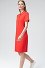 Soft surface modal polo dress 4 | RED/PINK | Audimas