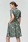 Wrinkle-free light woven printed dress 2 | BLUE | Audimas