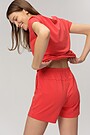 Soft touch modal shorts jumpsuit 3 | RED/PINK | Audimas
