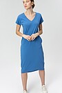 Long stretch cotton dress 1 | BLUE | Audimas