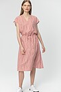 Wrinkle-free light woven dress 4 | RED/PINK | Audimas
