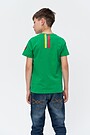 Cotton tee with print 2 | GREEN/ KHAKI / LIME GREEN | Audimas