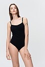 Strap top one-piece swimsuit 1 | BLACK | Audimas