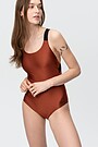 Shiny one-piece swimsuit 1 | RED/PINK | Audimas