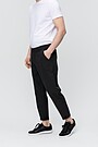 stretch fabric crop pants 4 | BLACK | Audimas