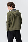 Detachable warm fleece hoodie 2 | OLIVE NIGHT | Audimas
