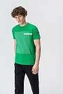 cotton tee with print 4 | GREEN/ KHAKI / LIME GREEN | Audimas