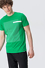 cotton tee with print 1 | GREEN/ KHAKI / LIME GREEN | Audimas