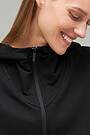 Soft touch modal zip-through hoodie 4 | BLACK | Audimas