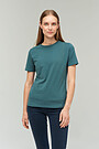 Stretch cotton t-shirt 1 | GREEN/ KHAKI / LIME GREEN | Audimas